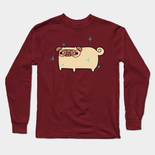 Heart Glasses Pug Long Sleeve T-Shirt